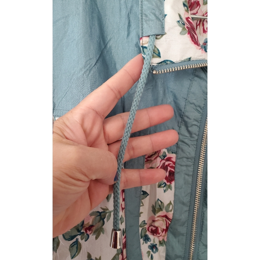 Vintage Westbound Petites Floral Windbreaker Large - Picture 6 of 10